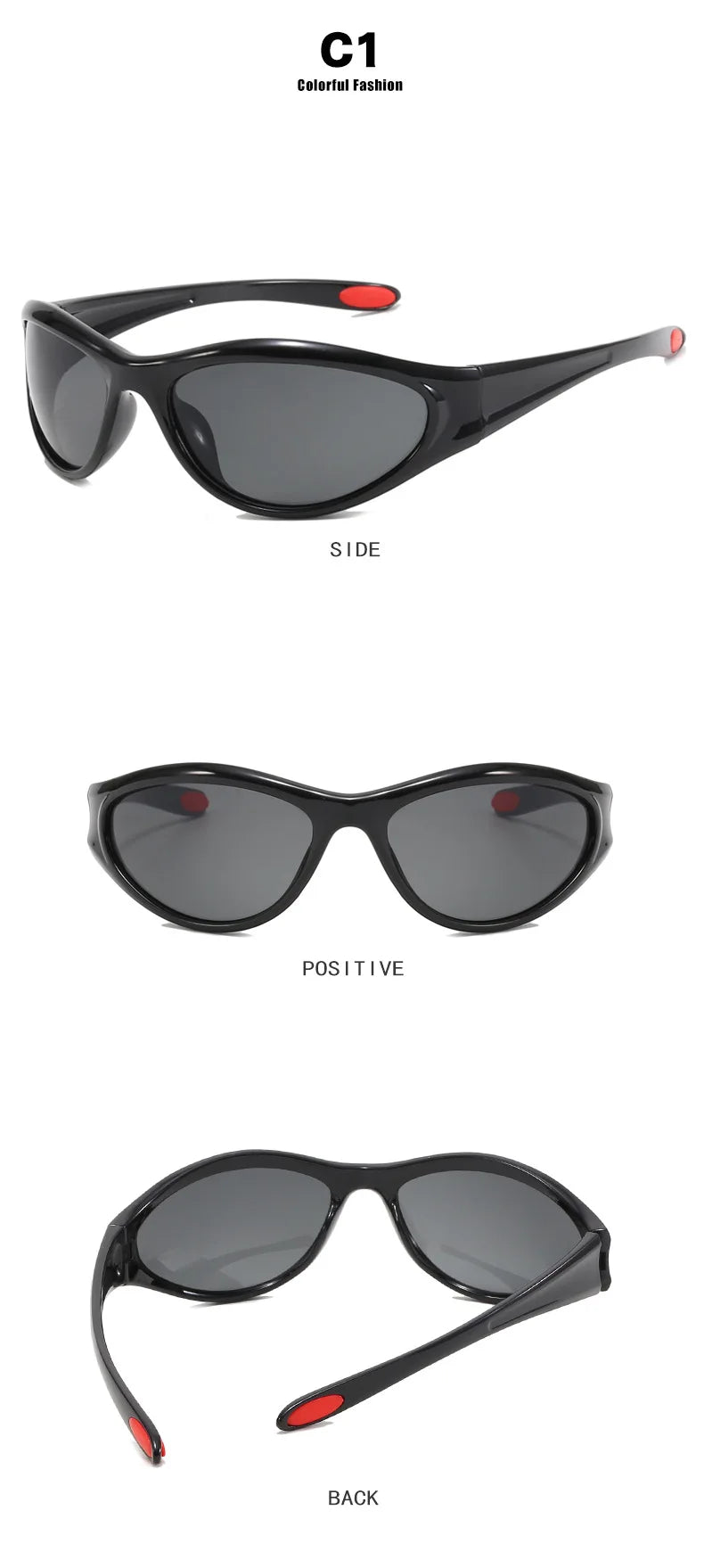 Sleek Sporty Black Sunglasses – Streetwear Vibes