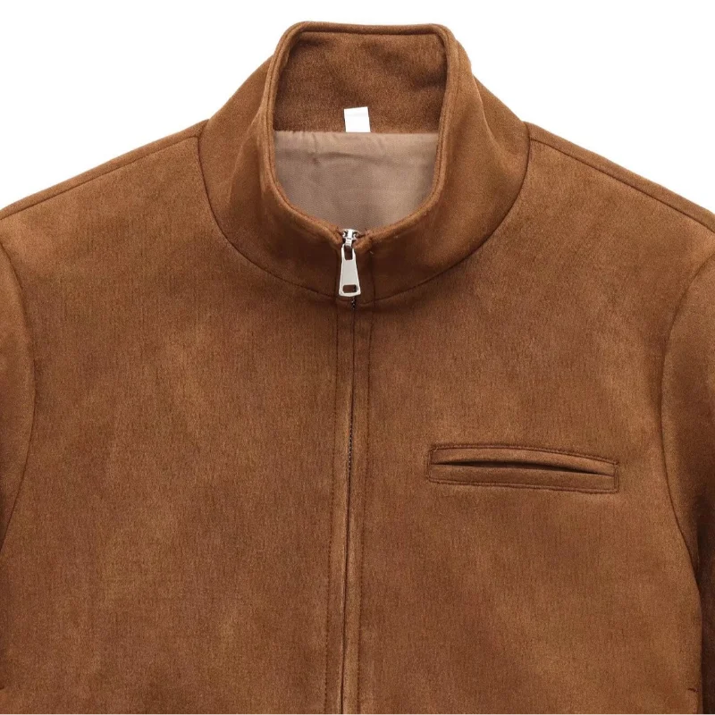 Women’s Faux Suede Cropped Jacket