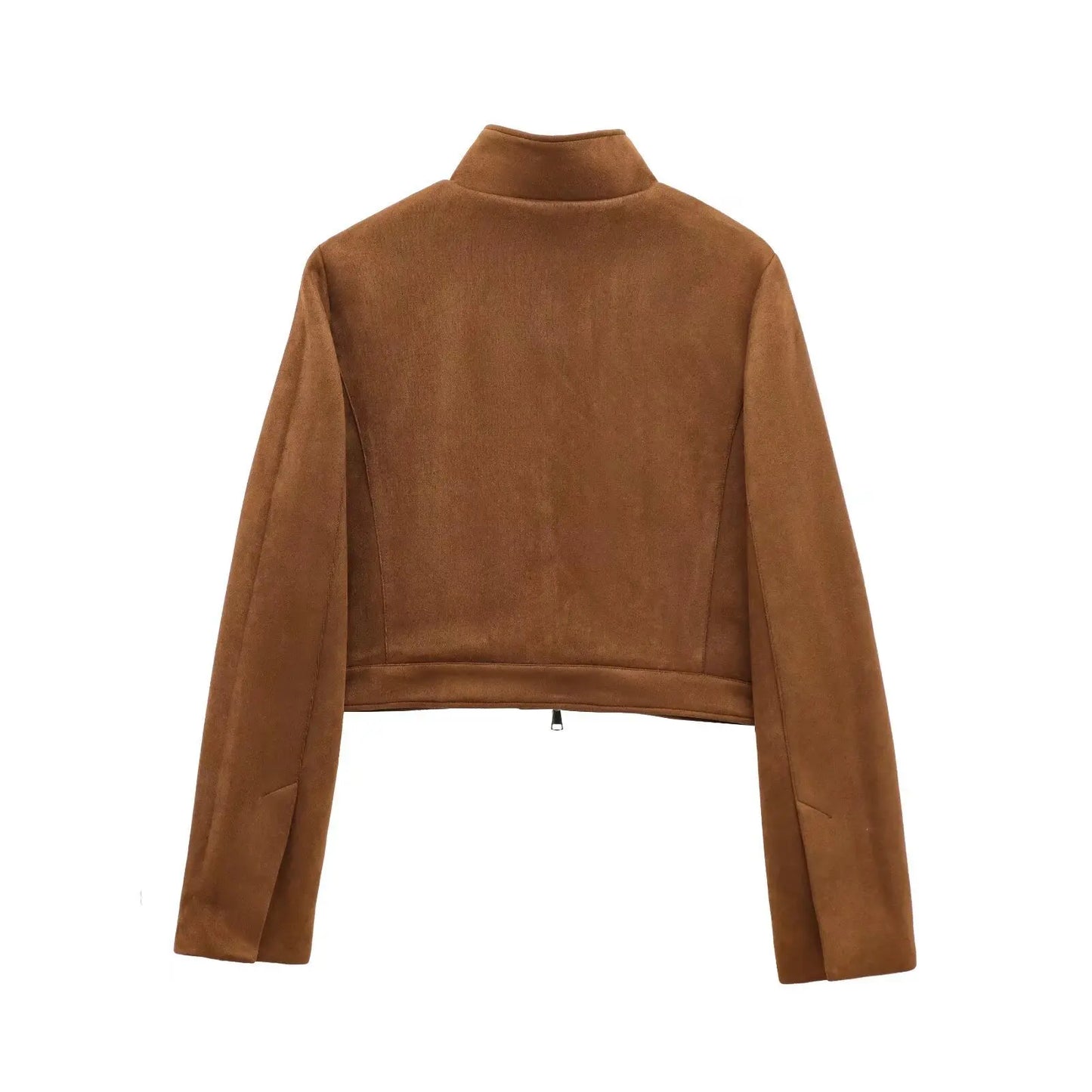 Women’s Faux Suede Cropped Jacket