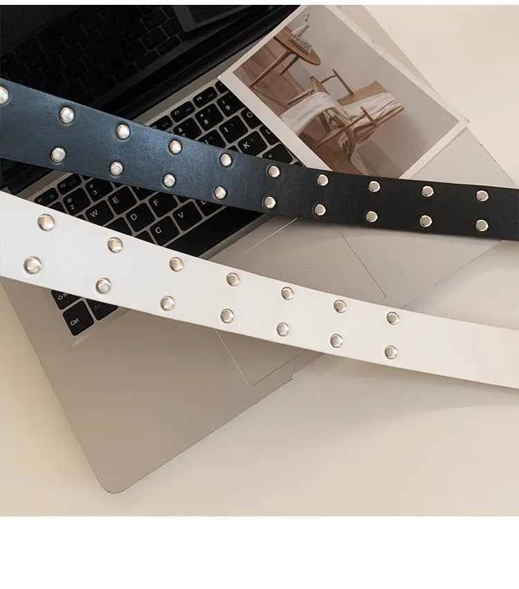 Retro Rivet Belt – Women's Fashion Trend 2025