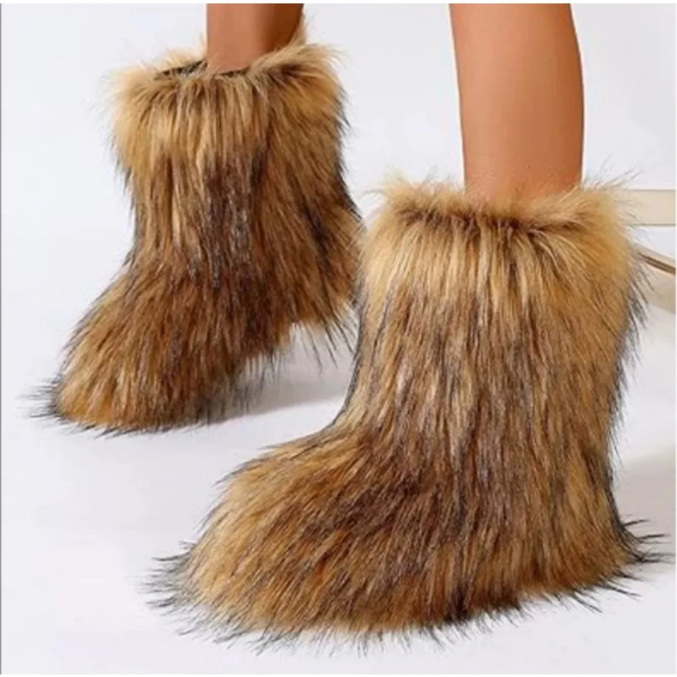 Faux Fur Short Boots