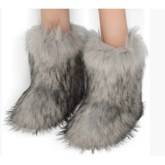 Faux Fur Short Boots