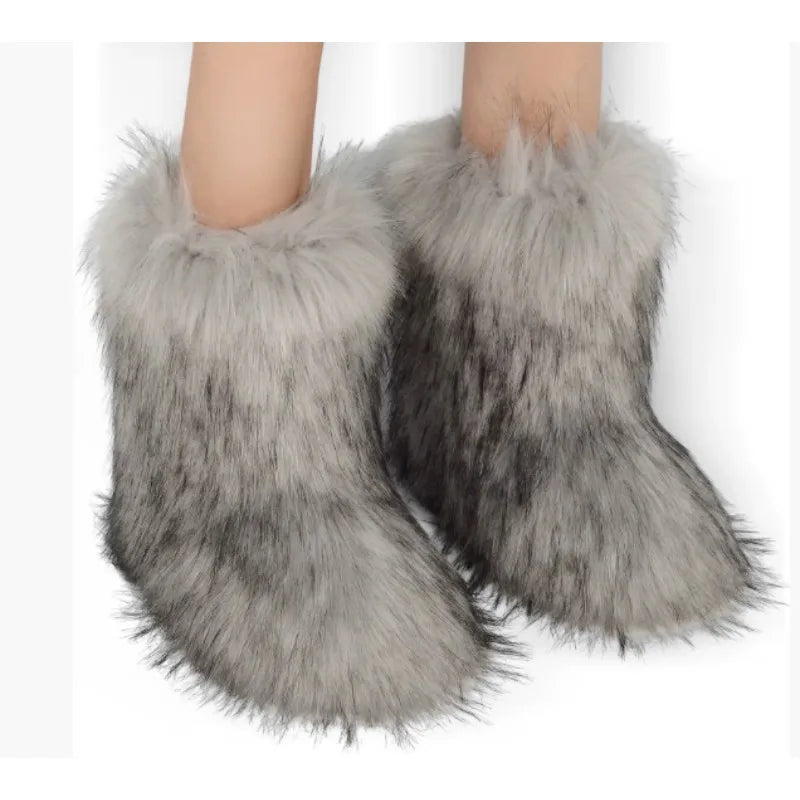 Faux Fur Short Boots