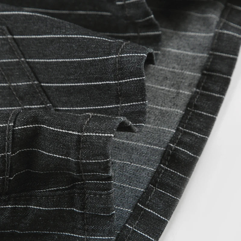 Low-Rise Pinstripe Micro Shorts – Y2K Street Style