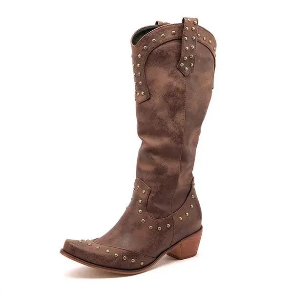 Unique Studded Vintage Western Boots