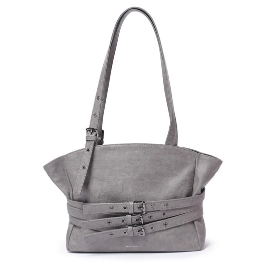 Belt Detail Structured Shoulder Bag