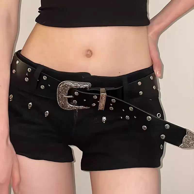 Retro Rivet Belt – Women's Fashion Trend 2025