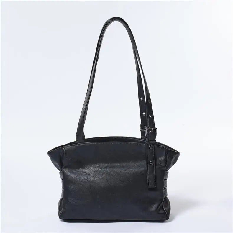 Belt Detail Structured Shoulder Bag