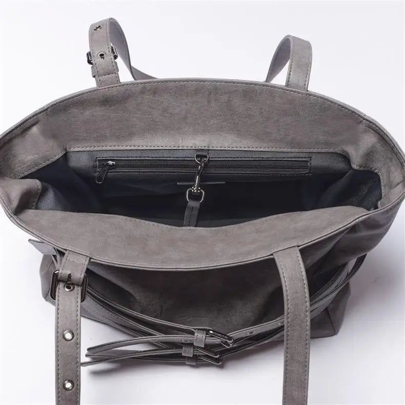 Belt Detail Structured Shoulder Bag